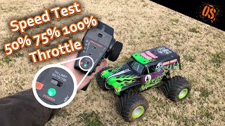 Losi LMT Speed and Throttle Limit Switch Test