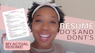 RESUME DO'S AND DONTS FOR LAW STUDENTS | Showing my 3L legal resume by The Aspiring Boss 3,487 views 1 year ago 21 minutes