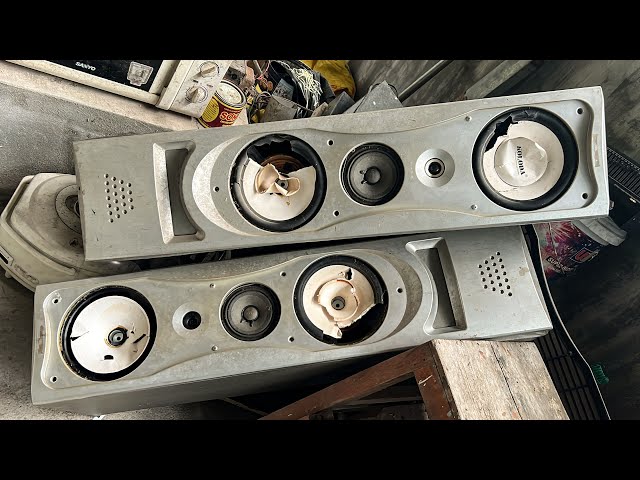 Restoration Of 3 Way Speakers That Have Been Broken for A Long Year // Restore Powerful Sound System class=