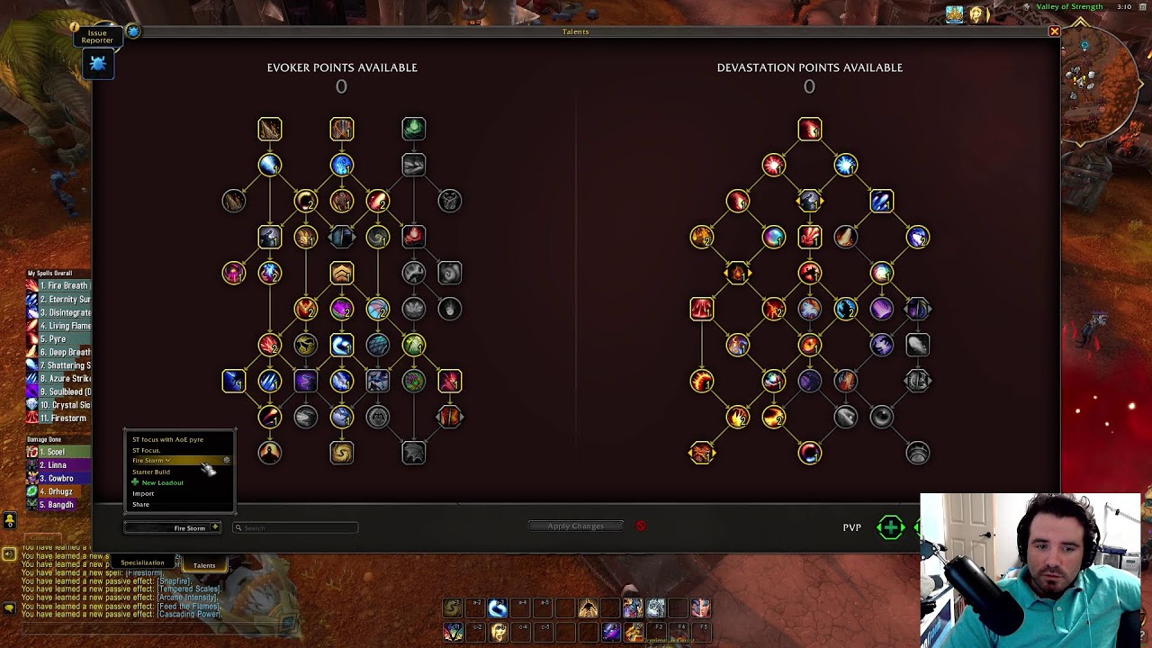 Dragonflight Beta Evoker Build and rotation