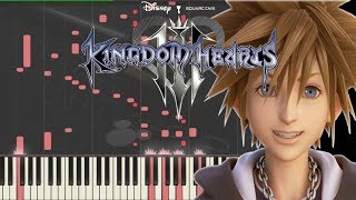 Kingom Hearts III - Don't Think Twice [Piano Tutorial] (Synthesia) // Kyle Landry + MIDI chords