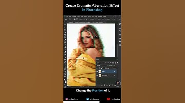 Create Chromatic Aberration Effect in photoshop 🔵 #pixinshop #satyendrasutrakar #photoshop