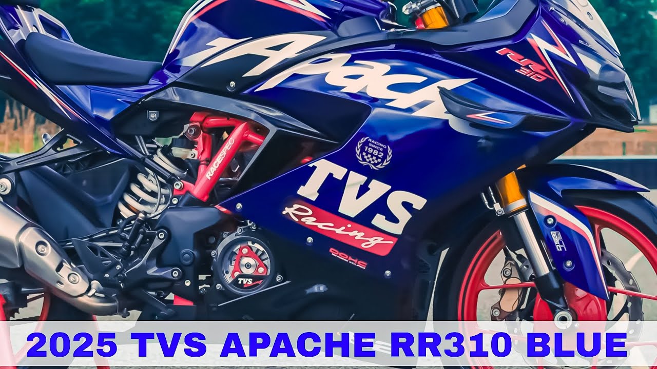 2025 TVS APACHE RR 310 BLUE COLOR LAUNCHED | TVS APACHE RR 310 | TVS ...