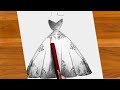 How to Draw a Dress Easy Step by Step - S Pollen How to Draw a Dress Easy Step by Step - S Pollen