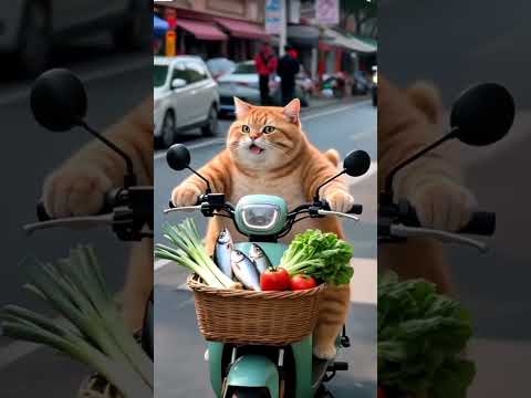 The cat stole the fish and ran away🐈 #shortvideo #trending