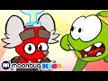 Om Nom Stories - Giant Professor! | Cut The Rope | Funny Cartoons for Kids & Babies | Moonbug