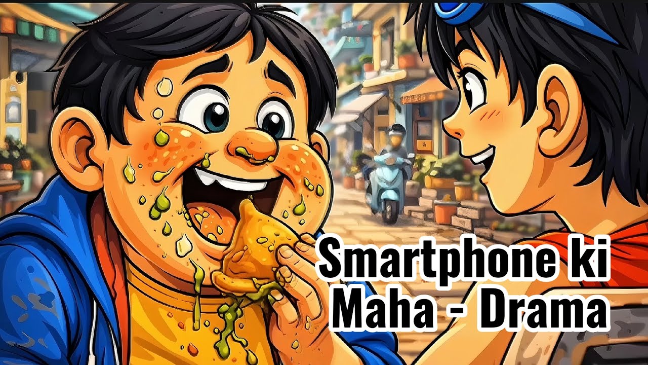 Smartphone ki Maha Drama📱😂 - @BCPToons || AI Cartoon Comedy ( Hindi )