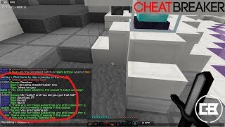 Cheatbreaker Testing on CosmicPVP + Hackusation Screenshot