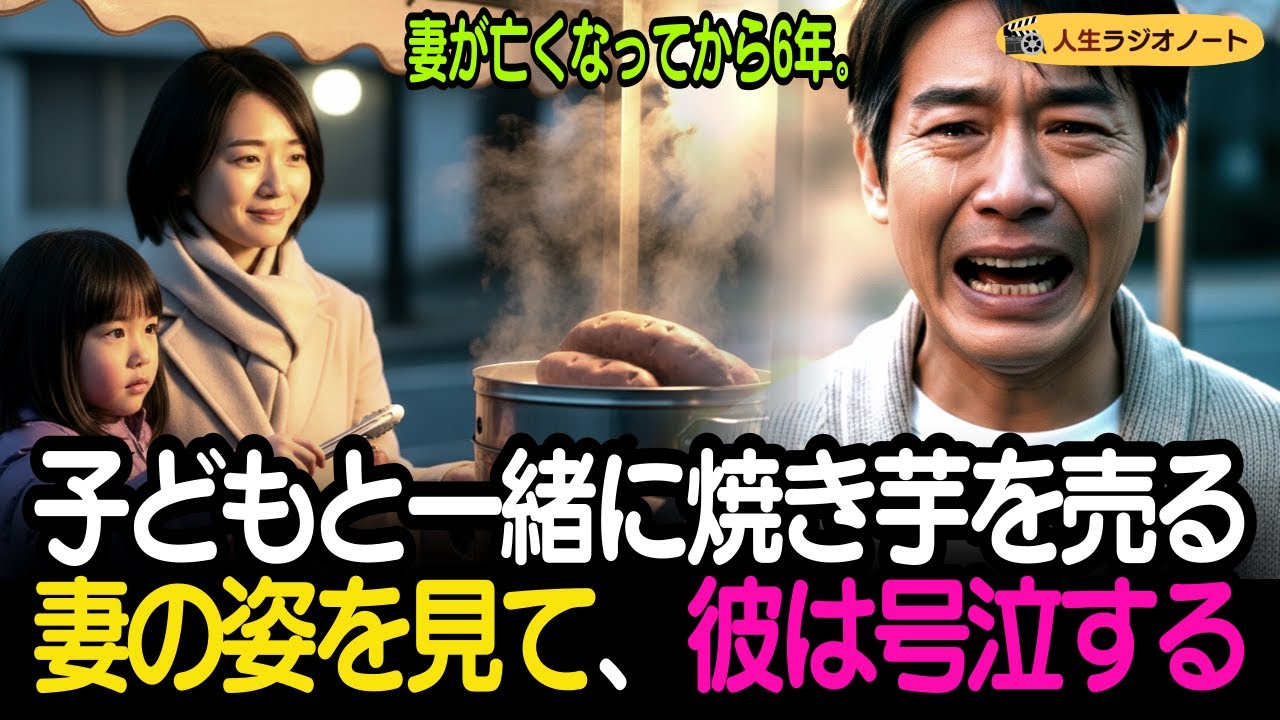 失踪した妻が死んだと諦めて6年…街角で子供と焼き芋を売る妻の姿に、涙が溢れて止まらない
