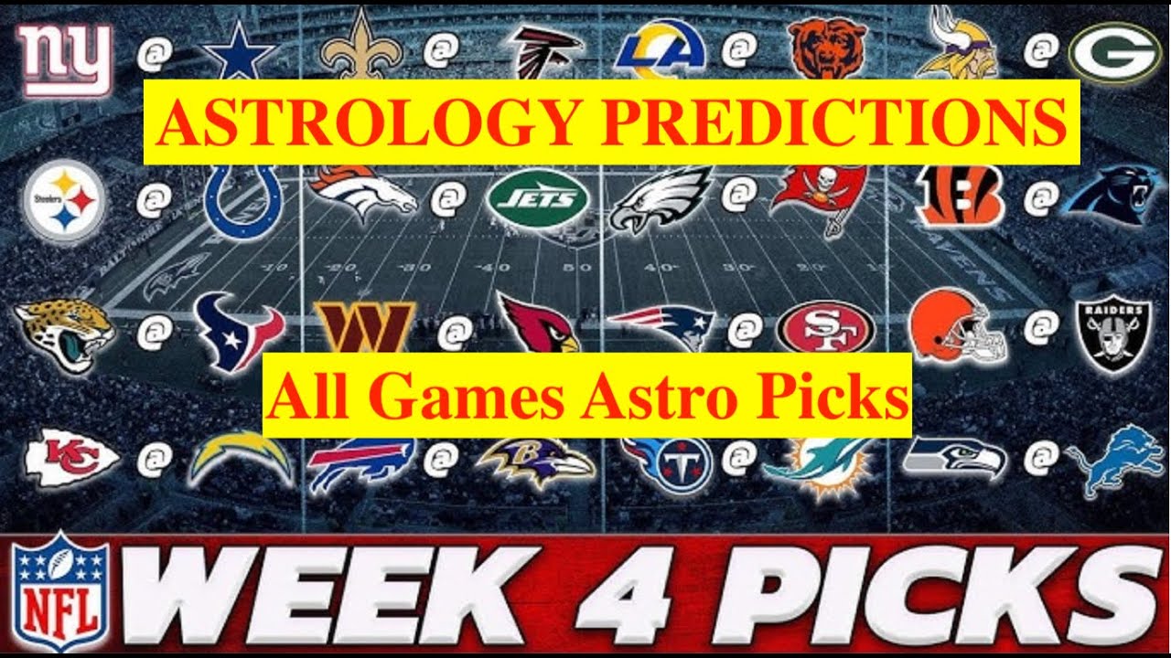 NFL WEEK 4 ASTROLOGY PREDICTIONS ALL GAMES | 2024 Super Bowl Winner ...