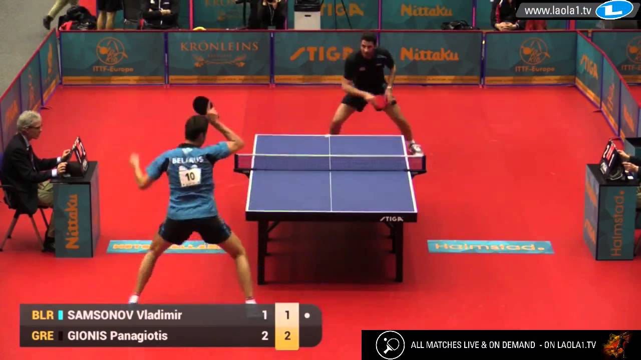 Vladimir Samsonov vs Gionis Panagiotis (2016 Olympic Qualification) TableTennisDaily