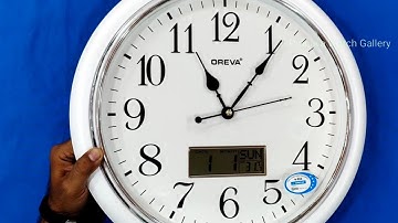 Oreva Wall Clock 5457 SS LCD