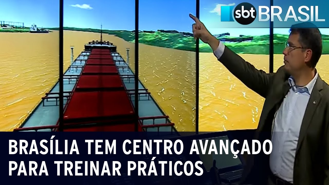 Brasília tem o centro mais avançado para treinar manobristas de navio | SBT Brasil (21/05/22)