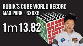 Rubik&#39;s Cube 6x6x6 World Record 1m13.82 - Max Park