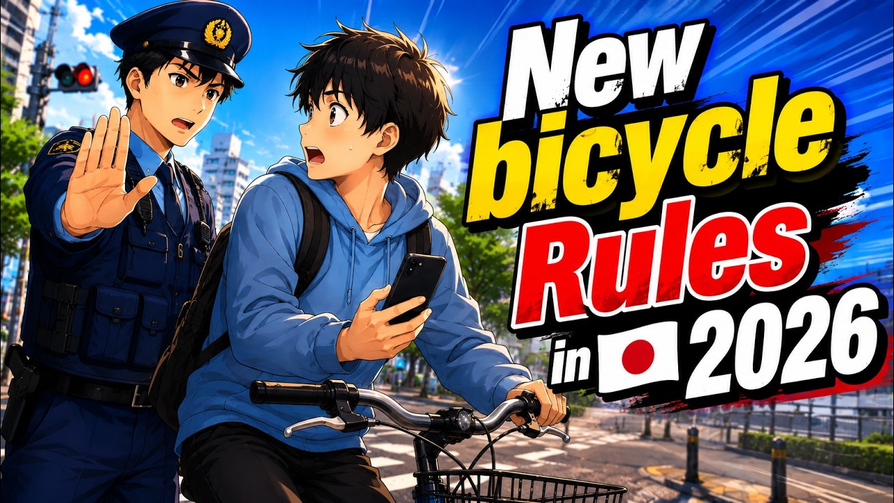 🇯🇵New Bicycle Rules in Japan 2026 | Red/Blue Ticket, Parking