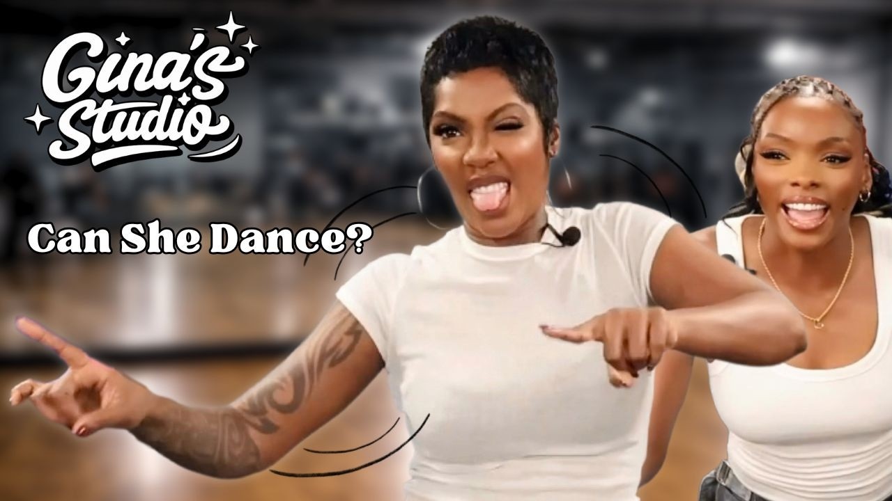 Хореограф учит Тиву Сэвидж танцевать.