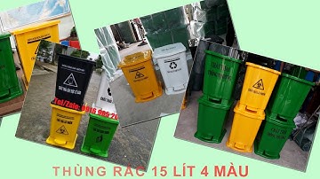 Thùng rác y tế 120 lít, 240 lít, 15 lít, 20 lít đựng rác thải lây nhiễm tại miền Tây