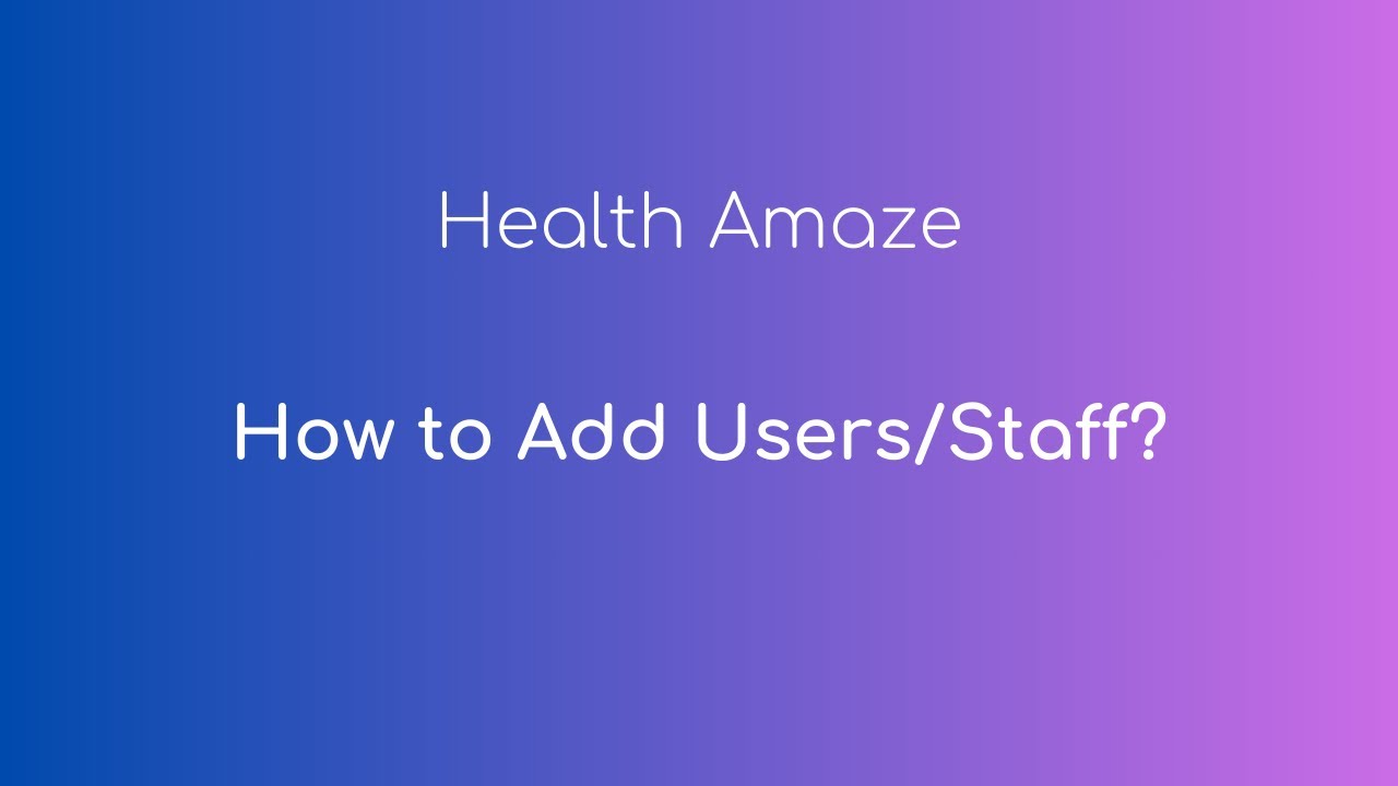 How to Add Users or Staff to Lab Software? - YouTube