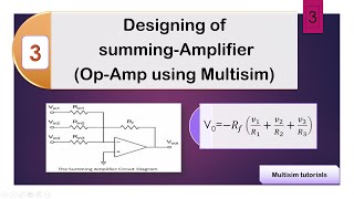 Implementation of Summing Amplifier Using Multisim ||All About ECE