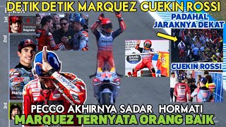 🔴MOTOGP SERU!MARQUEZ CUEKIN ROSSI DI PODIUM, PECCO MINTA TERIMAH KASIH KE MARC,PENYEBAB MARTIN JATUH