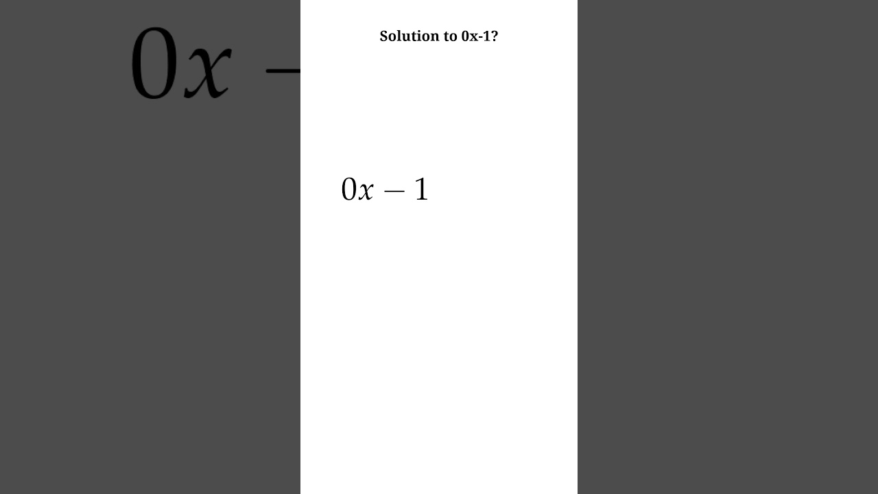 Solution to 0x-1 