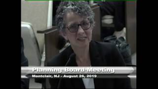 Montclair Planning Board Meeting - August 26, 2019