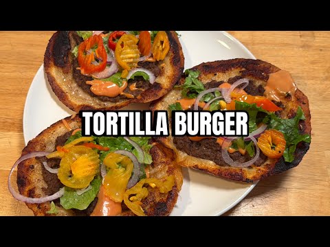 Crispy Griddle Burger Tostadas