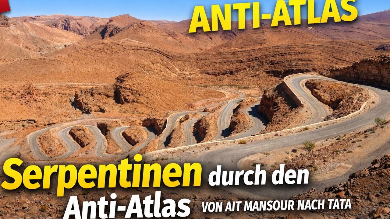 Diese Straße im Anti-Atlas hat uns überrascht | Ait Mansour → Tata