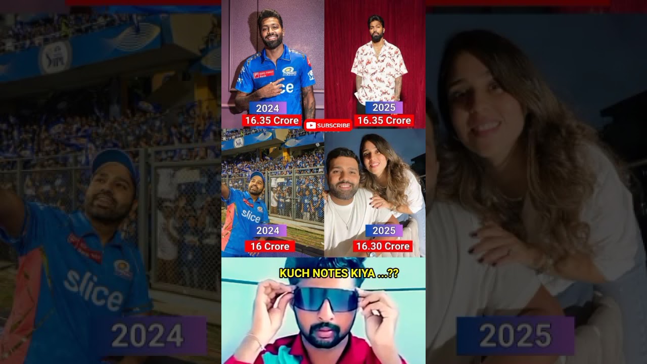 Rohit Sharma vs Hardik Pandey IPL auction salary all 