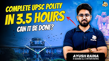 Complete UPSC Indian Polity Lecture in One Video | All Laxmikant Constitution Articles | IAS Prelims