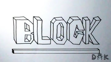 How to Draw Block Graphic Lettering