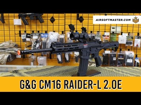 G G Combat Machine Cm16 Raider L 2 0e Airsoft Gun Review Youtube