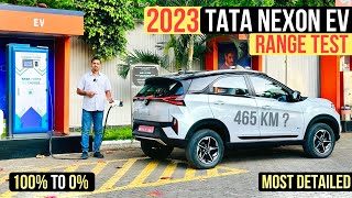 2023 Tata Nexon Electric Facelift Range Test - Finally A Practical EV 🔥🔥🔥