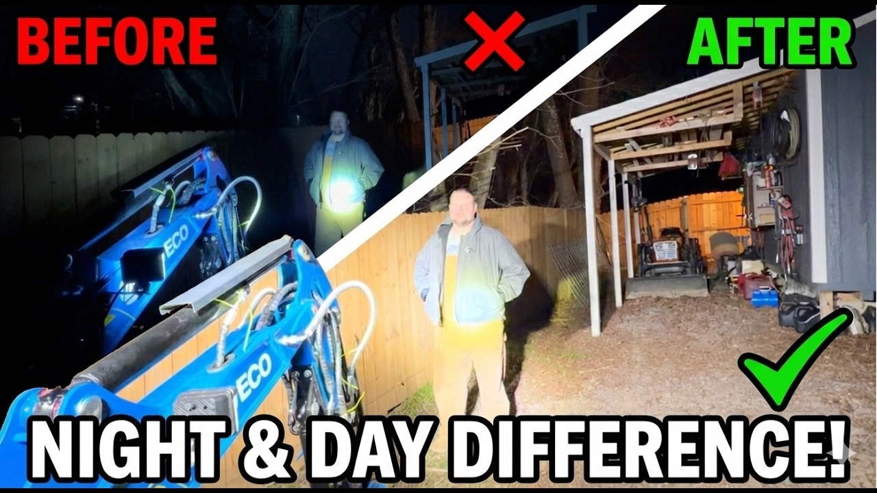 Модернизация фар мини-экскаватора. Как сделать мой дешевый китайский экскаватор пригодным для исп...