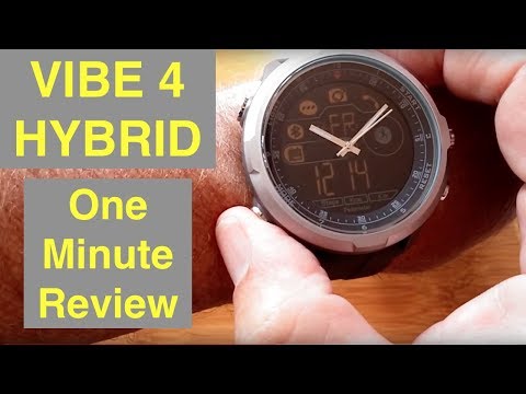 ZEBLAZE VIBE 4 HYBRID Analog/Digital 5ATM Waterproof Smartwatch: One Minute Overview