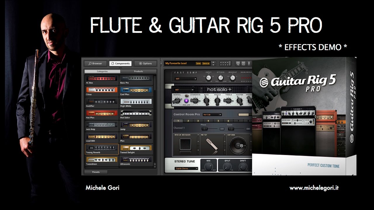 Flute & Guitar Rig 5 Pro | Effects Demo - Youtube