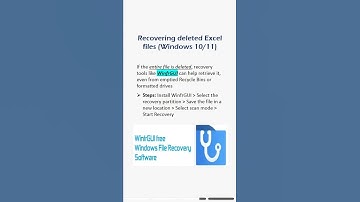 Restore deleted or unsaved Excel worksheets with simple methods #excel #recovery