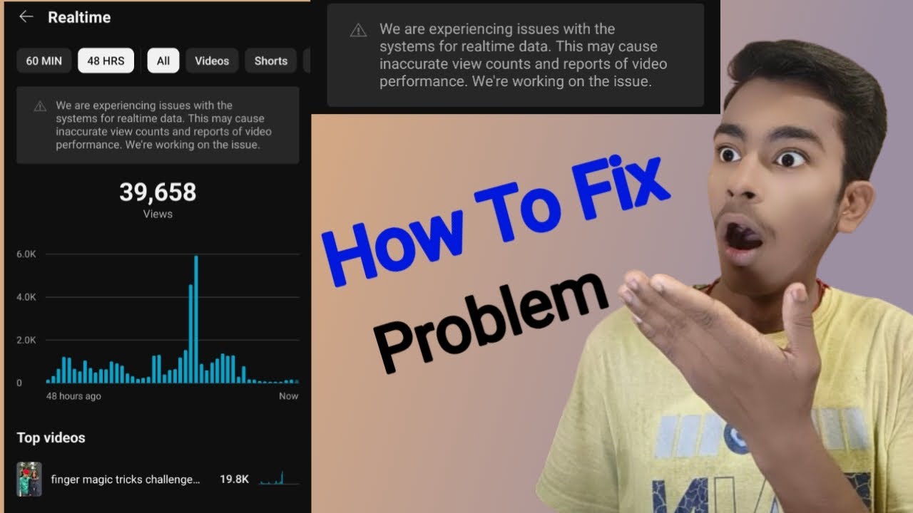 We are experiencing issues with the systems for realtime data | yt ...