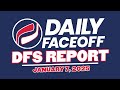 Daily Faceoff DFS Report - NHL DFS Picks (Jan.7)