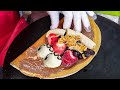 크레페의 정석, 동대문 할부지 크레페! 영업 4시간 품절│Amazing Crepe Making Skills – Korean Street Food