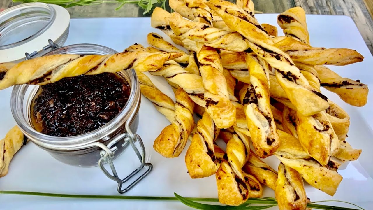 Recette d’apéro en 2 minutes de torsades à la tapenade😎👌👌👌