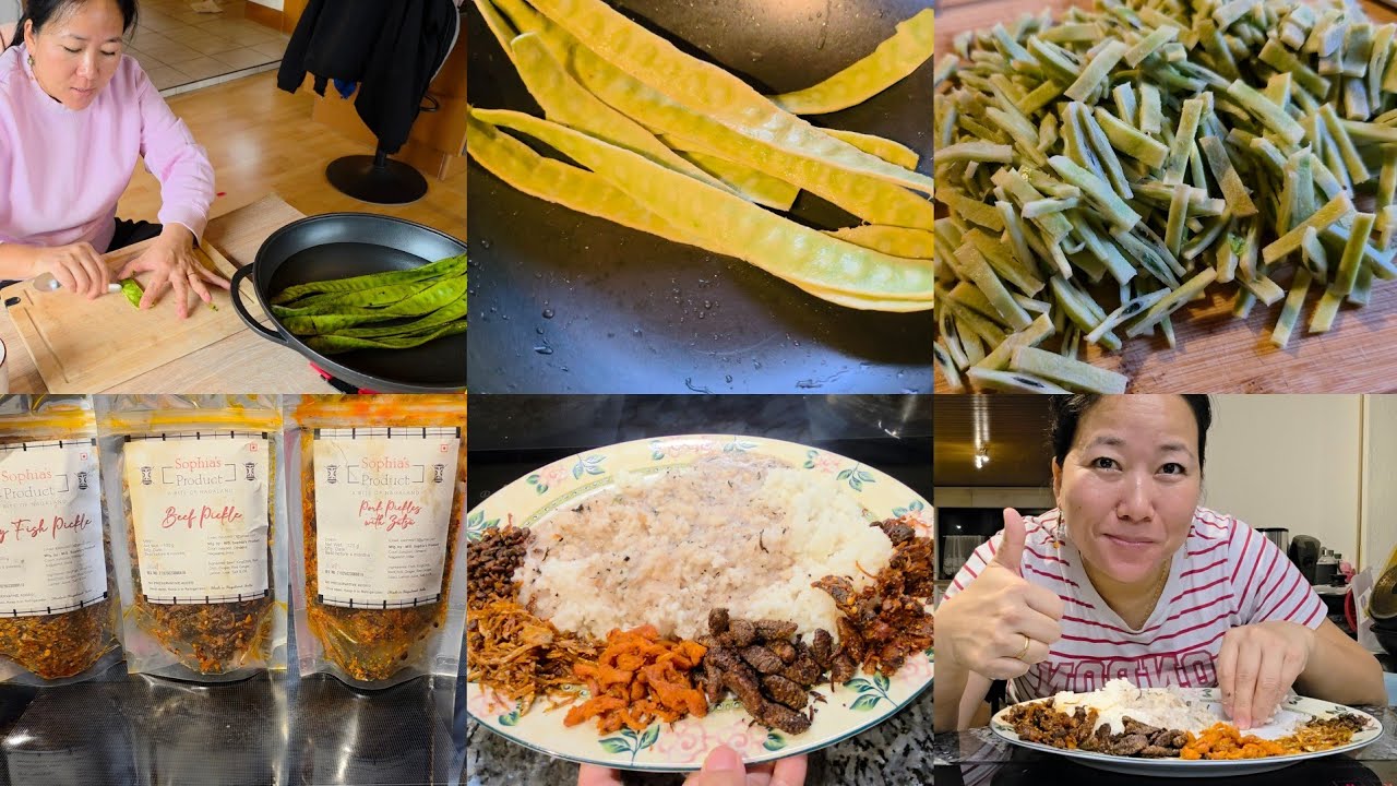 Mukbang with Silkworm,Dry fish,Chicken,Axone.. Pickles|Cleaning Yongchak & Storing it|My ❤️ is Full