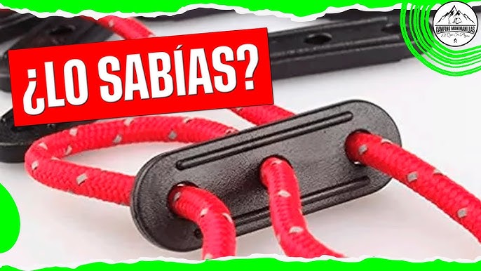 How to use Plastic Rope Line Tensioners / Tent Guy tighteners for Tents,  Swags and Awnings 
