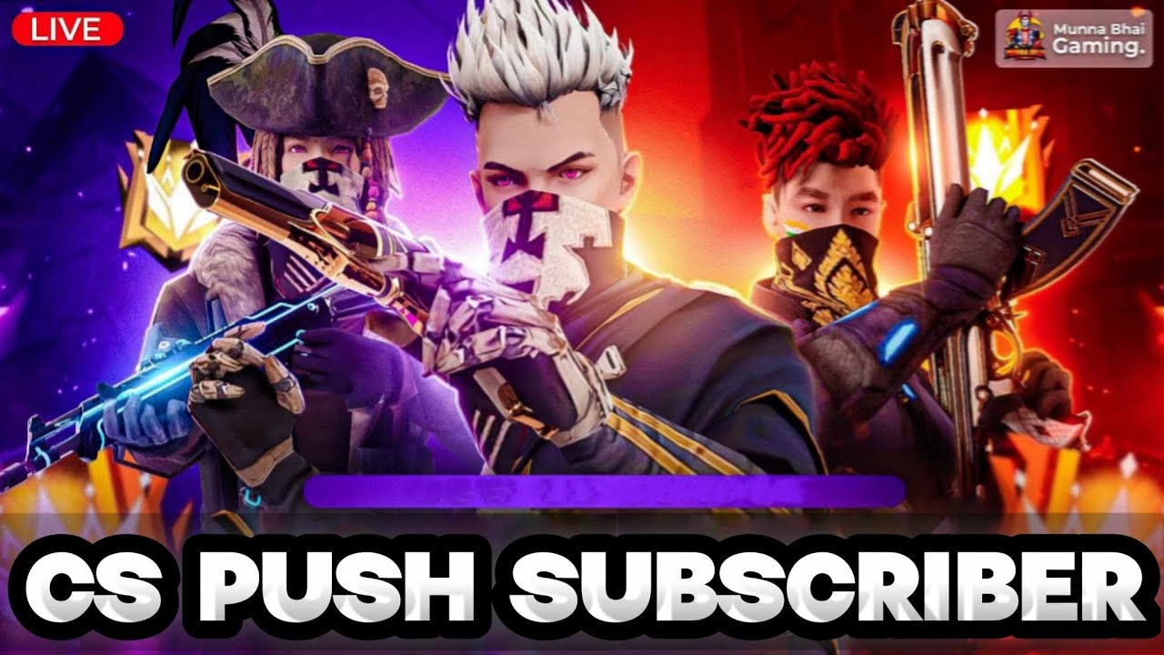 FREE FIRE LIVE CS RANK PUSH WITH SEASON 1 TEAMMATES AND SUBSCRIBERS # ...