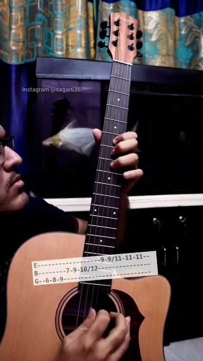 Tere Liye - Veer Zara Guitar Intro Tabs #shorts #music