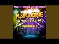 Break It to Me Gently (In the Style of Brenda Lee) (Karaoke Version)