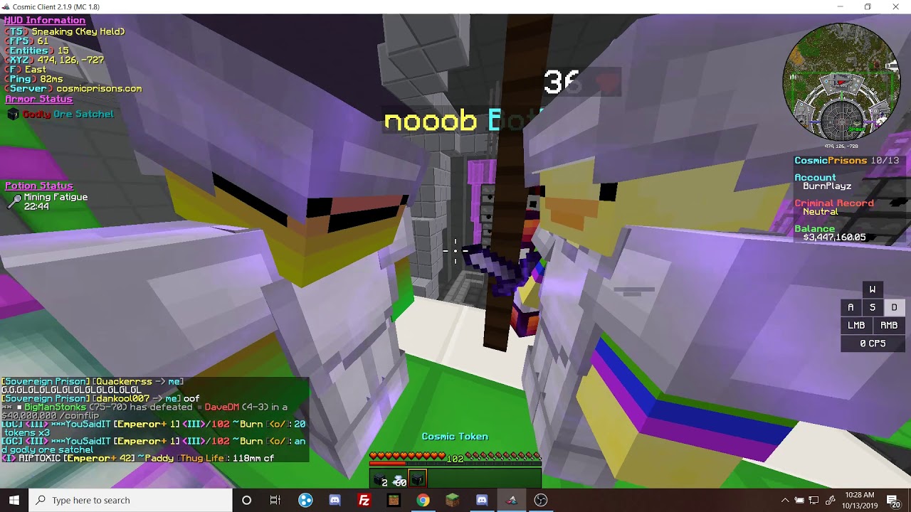 Cosmic Prisons: Opening Lootbox Pickaxe Forge