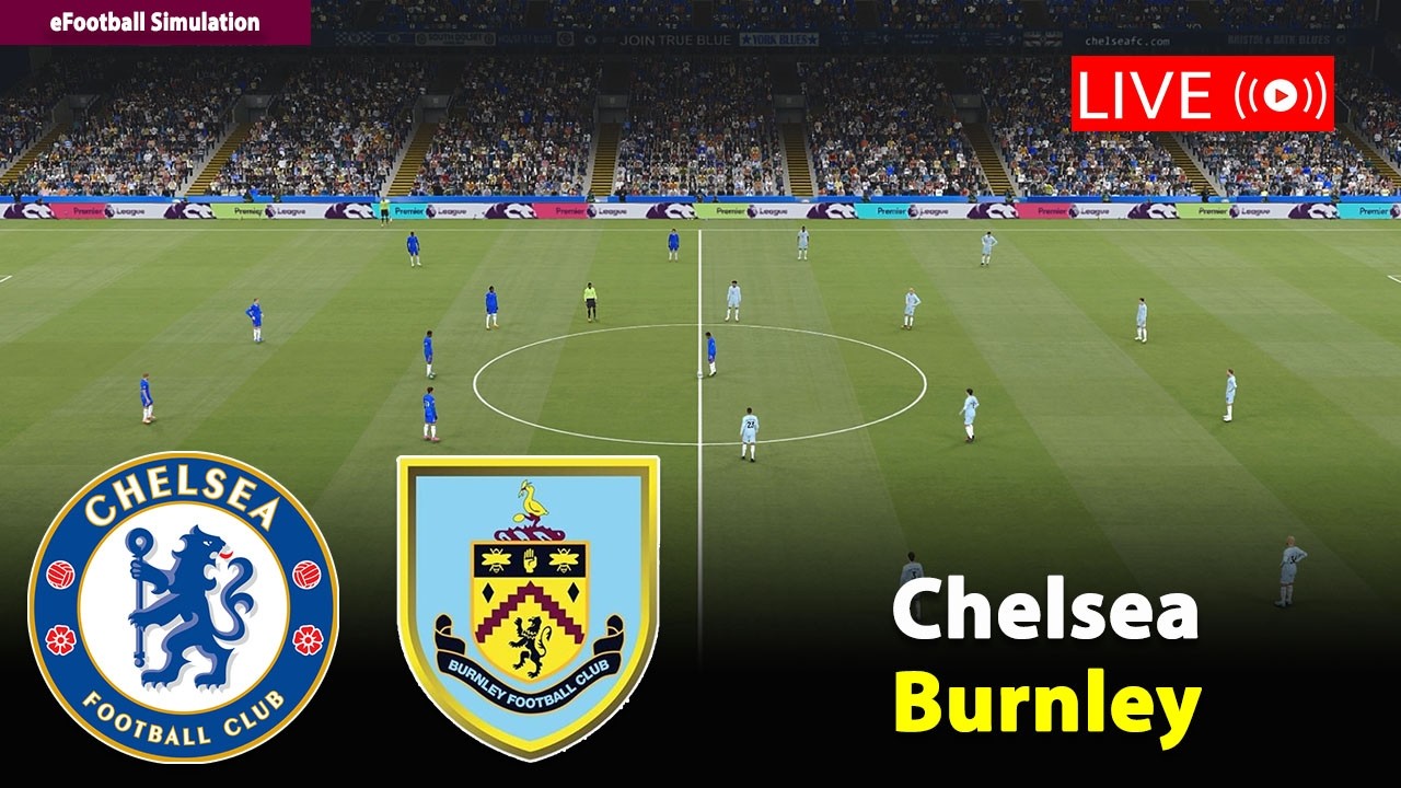🔴Live- Chelsea vs Burnley | England Premier League 25/26 Match | PES21 Game Simulation