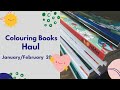 Januaryfebruary 2024 colouring book haul