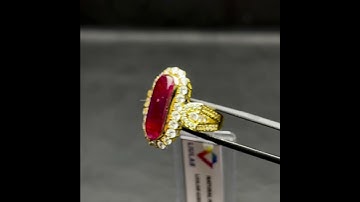 Nhẫn Nữ - Vàng 14K - Đá Ruby Tự Nhiên #NRB-210728-01